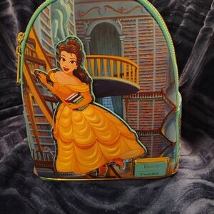 Loungefly Disney Belle Backpack - Yellow and Blue